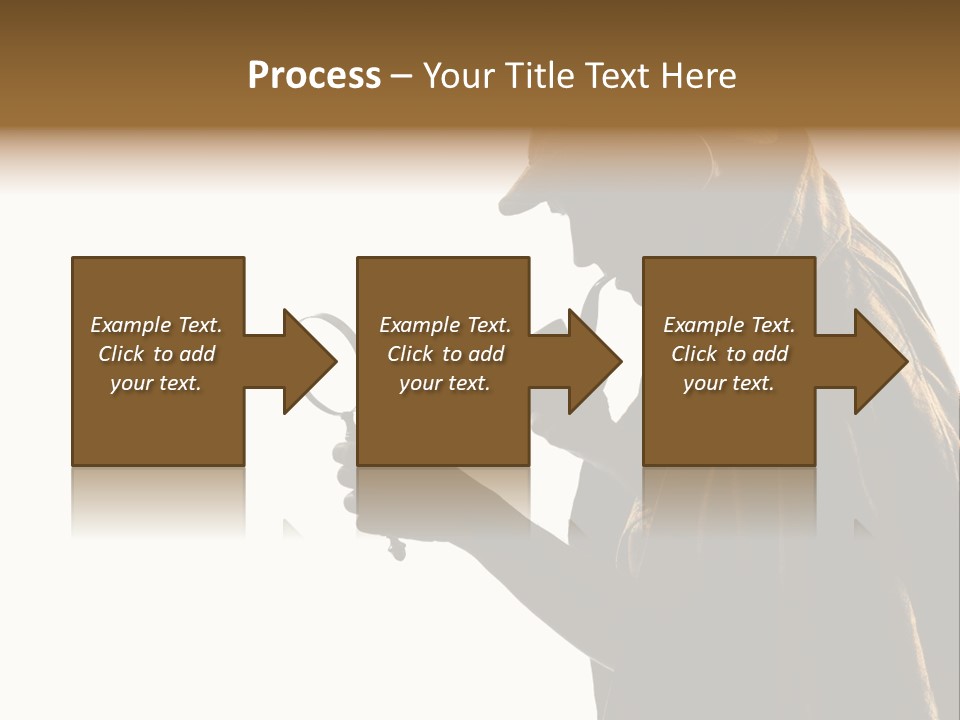 One Silhouette Man PowerPoint Template
