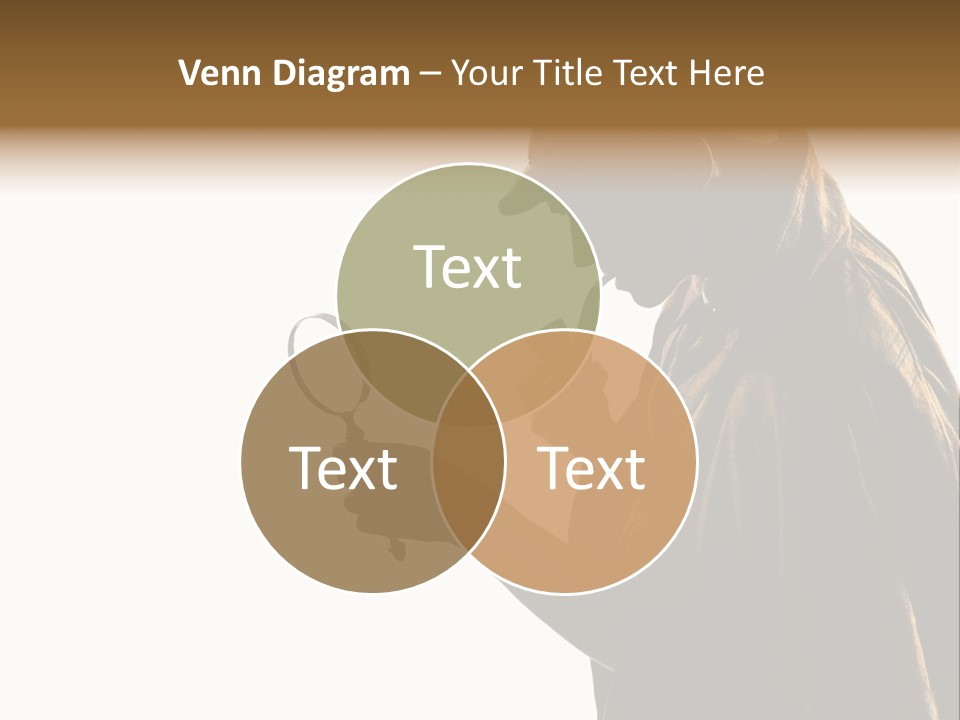 One Silhouette Man PowerPoint Template