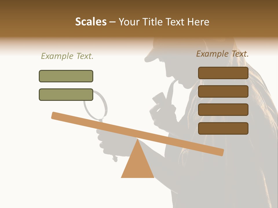 One Silhouette Man PowerPoint Template