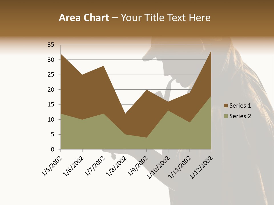 One Silhouette Man PowerPoint Template