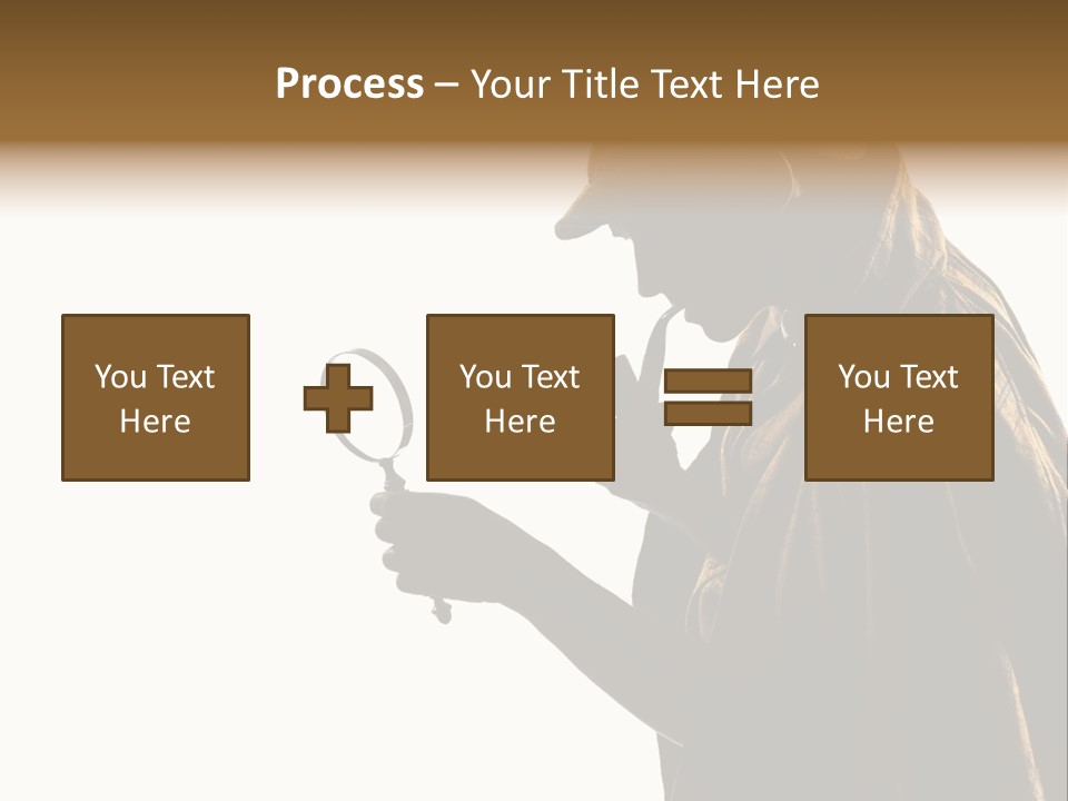 One Silhouette Man PowerPoint Template