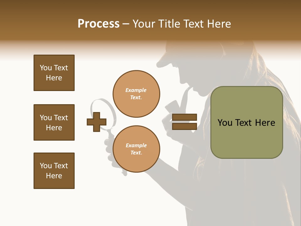 One Silhouette Man PowerPoint Template