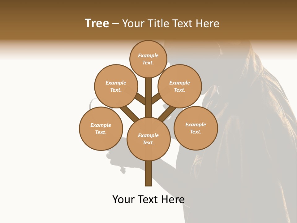 One Silhouette Man PowerPoint Template