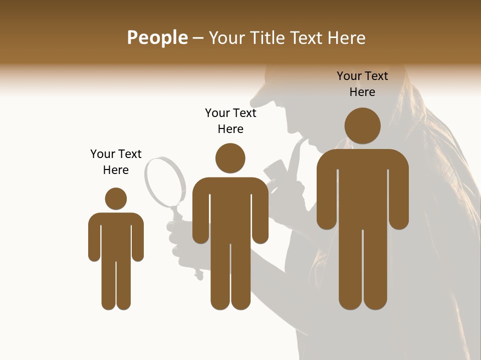 One Silhouette Man PowerPoint Template