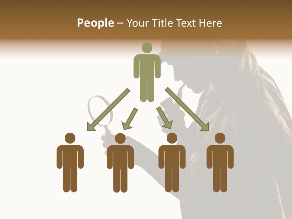 One Silhouette Man PowerPoint Template