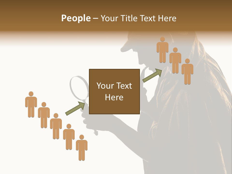 One Silhouette Man PowerPoint Template