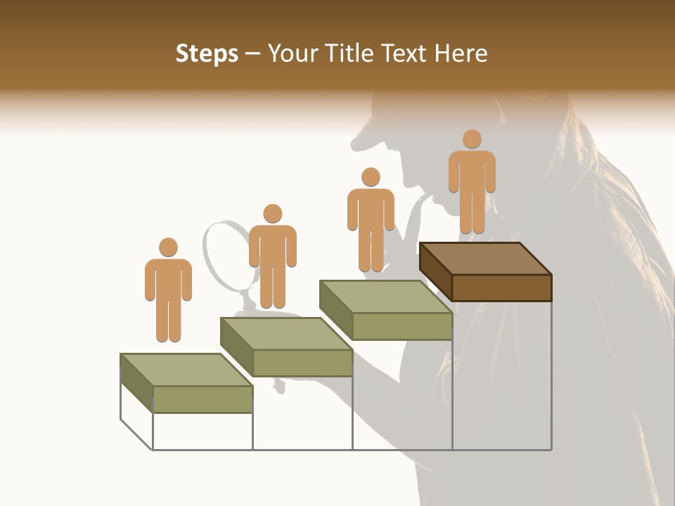 One Silhouette Man PowerPoint Template