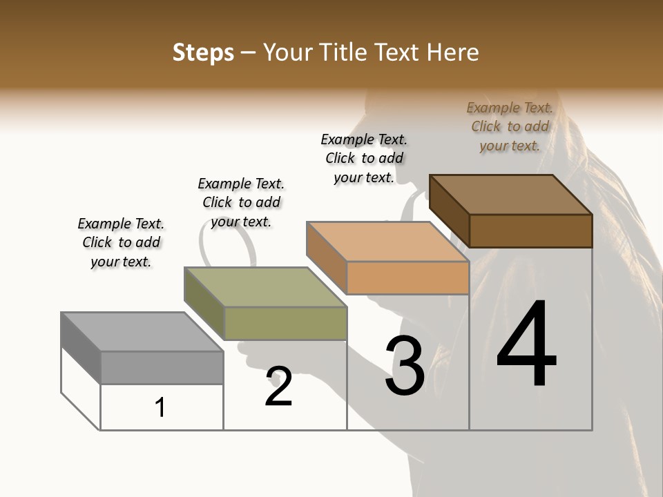One Silhouette Man PowerPoint Template