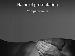 Stress Person Painful PowerPoint Template