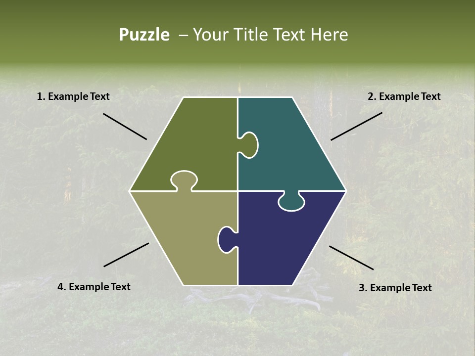 Wilderness Coniferous Vegetation PowerPoint Template