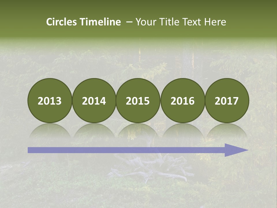 Wilderness Coniferous Vegetation PowerPoint Template
