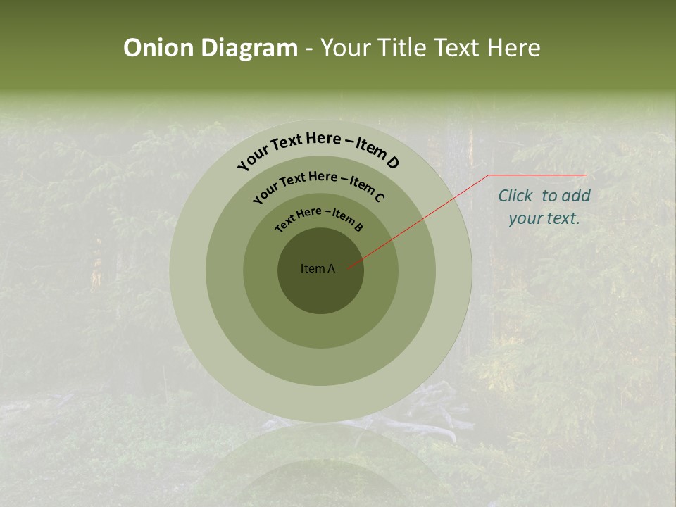 Wilderness Coniferous Vegetation PowerPoint Template