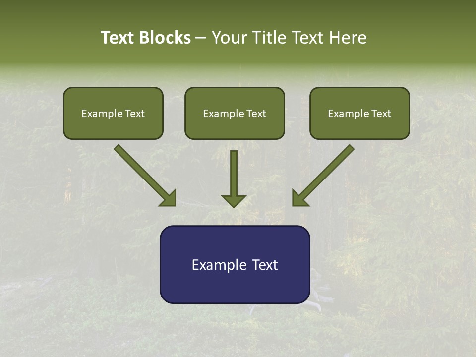 Wilderness Coniferous Vegetation PowerPoint Template