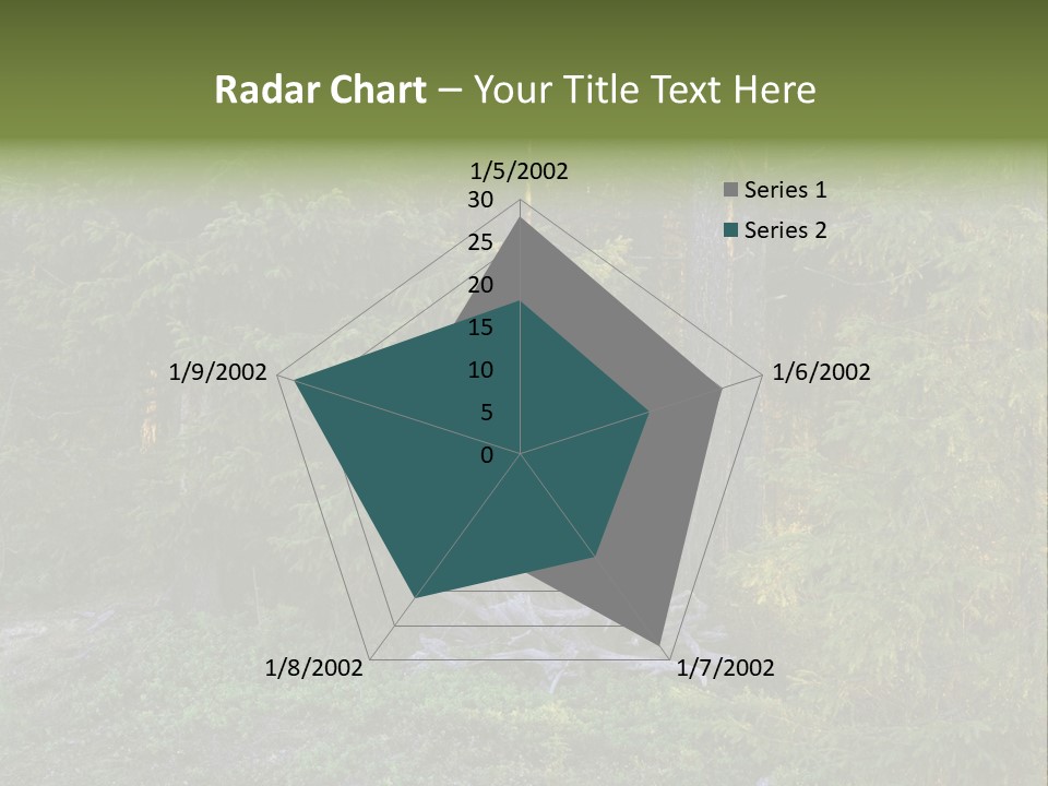 Wilderness Coniferous Vegetation PowerPoint Template