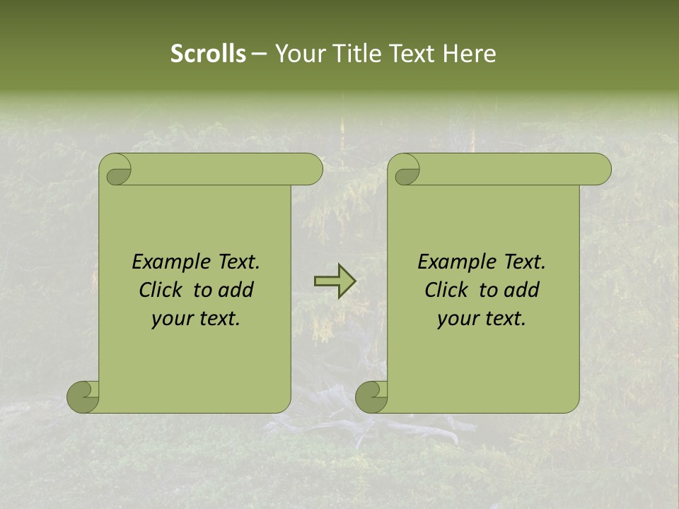 Wilderness Coniferous Vegetation PowerPoint Template