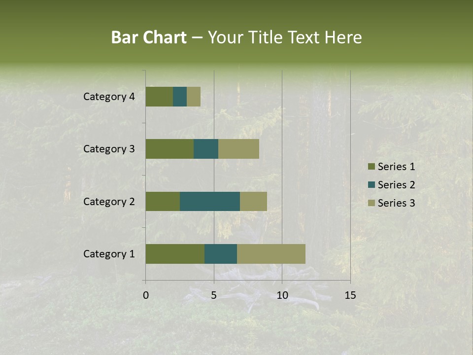 Wilderness Coniferous Vegetation PowerPoint Template