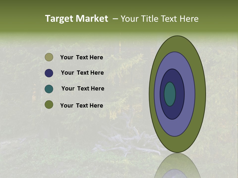 Wilderness Coniferous Vegetation PowerPoint Template