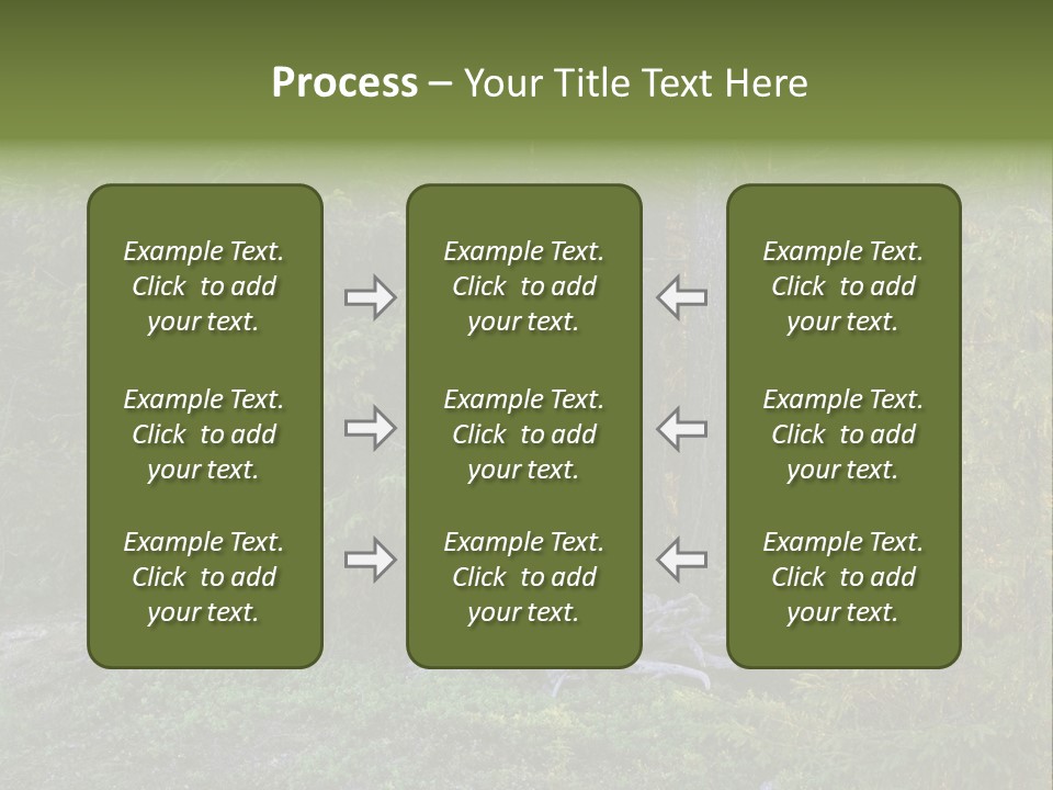 Wilderness Coniferous Vegetation PowerPoint Template