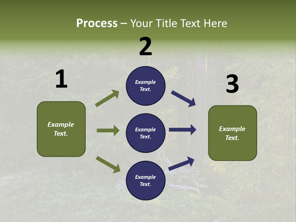 Wilderness Coniferous Vegetation PowerPoint Template