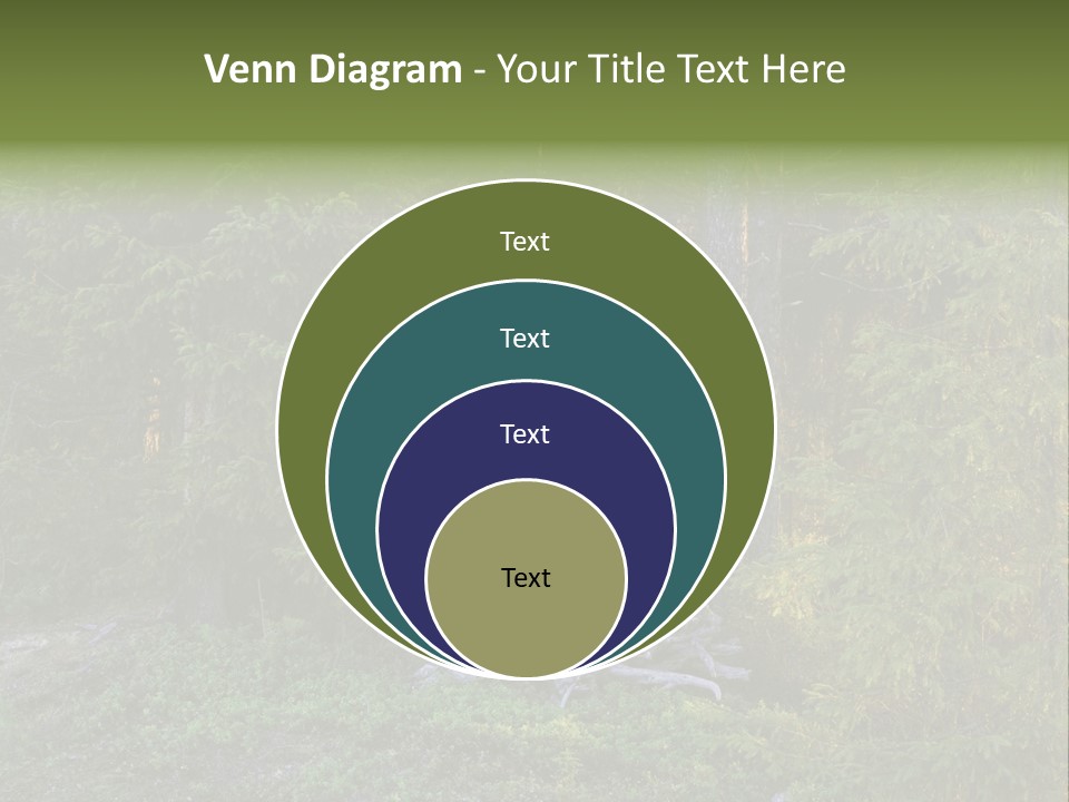 Wilderness Coniferous Vegetation PowerPoint Template