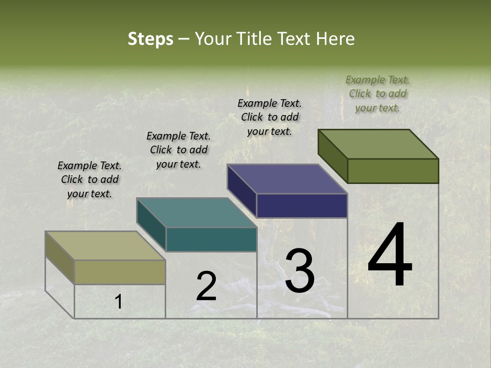 Wilderness Coniferous Vegetation PowerPoint Template