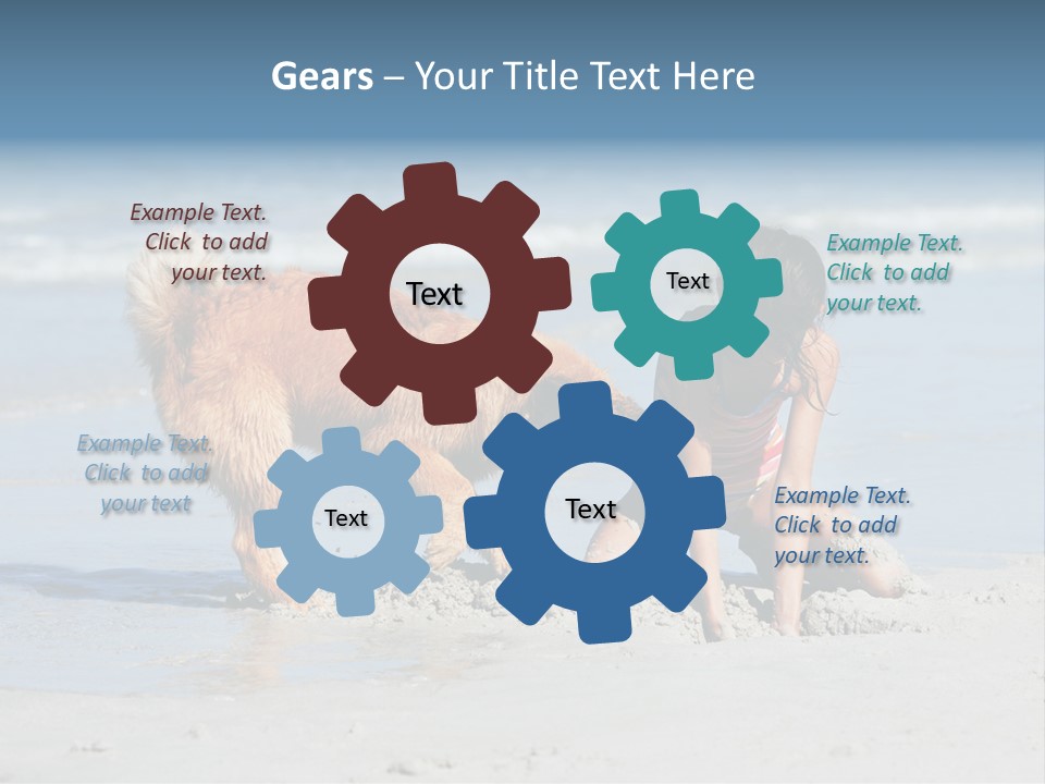 Splash Teamwork Mud PowerPoint Template