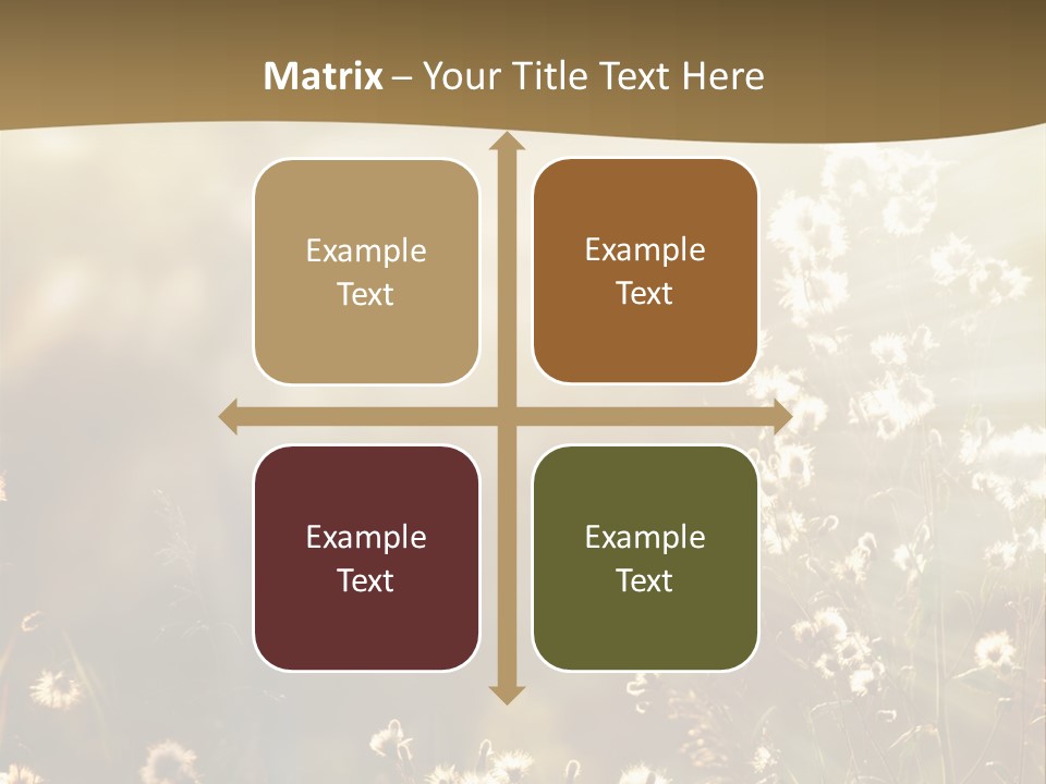 Road Lawn Landscape PowerPoint Template