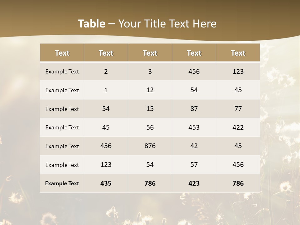 Road Lawn Landscape PowerPoint Template