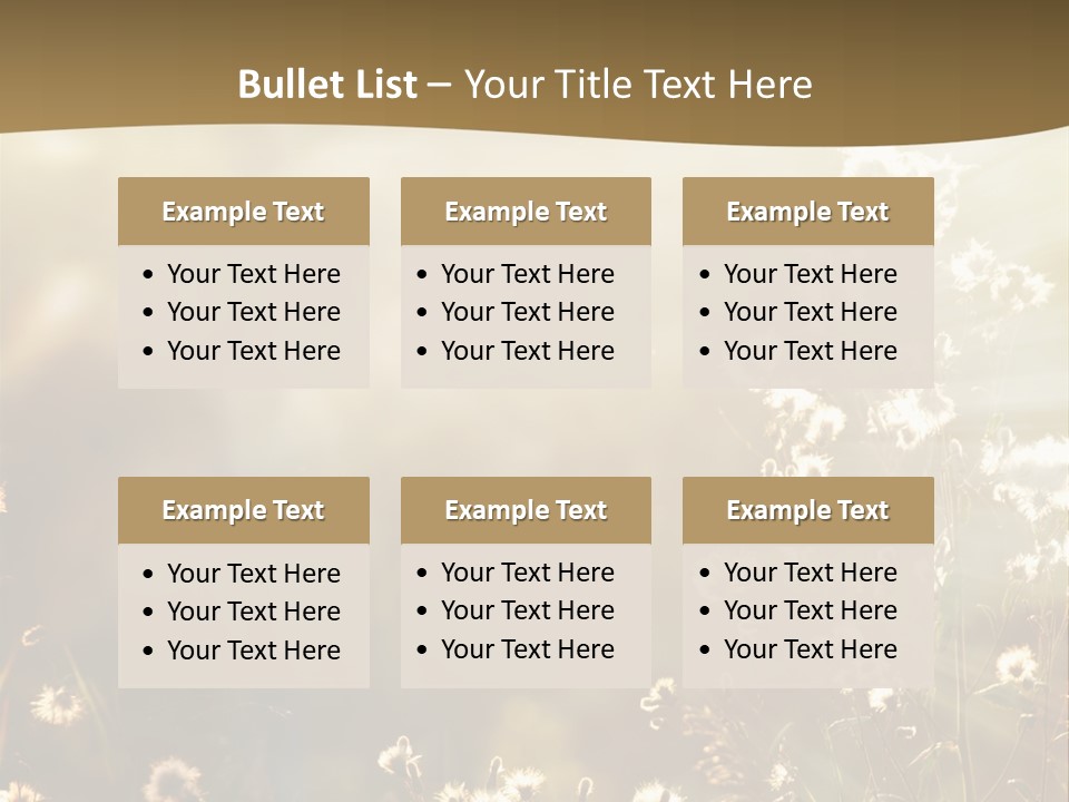 Road Lawn Landscape PowerPoint Template