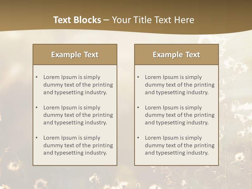 Road Lawn Landscape PowerPoint Template
