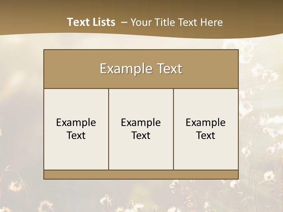 Road Lawn Landscape PowerPoint Template