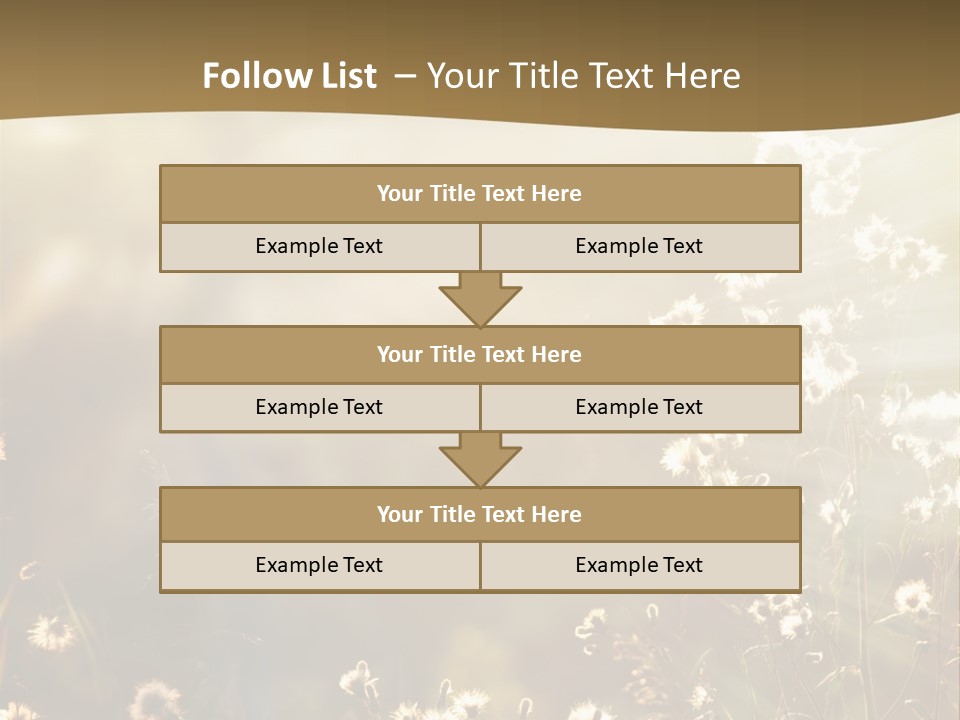 Road Lawn Landscape PowerPoint Template