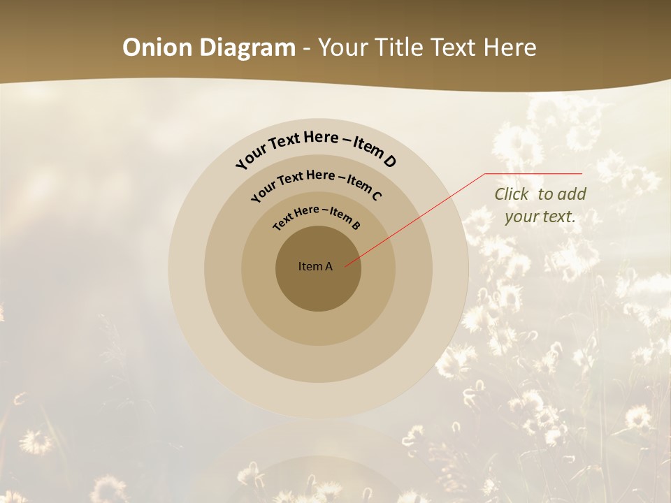 Road Lawn Landscape PowerPoint Template