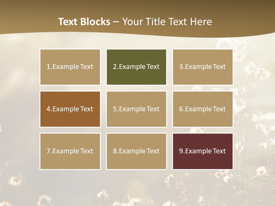 Road Lawn Landscape PowerPoint Template