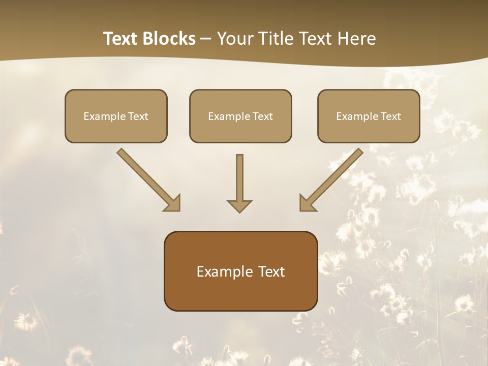 Road Lawn Landscape PowerPoint Template