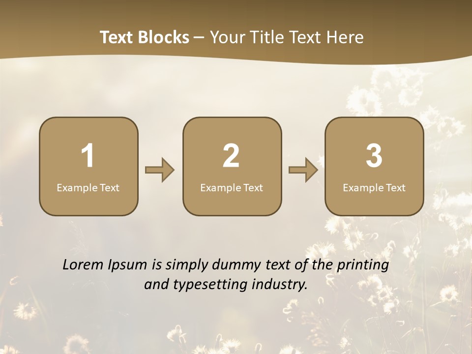 Road Lawn Landscape PowerPoint Template