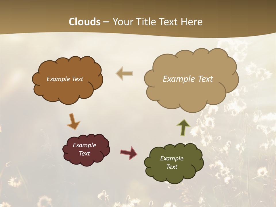 Road Lawn Landscape PowerPoint Template