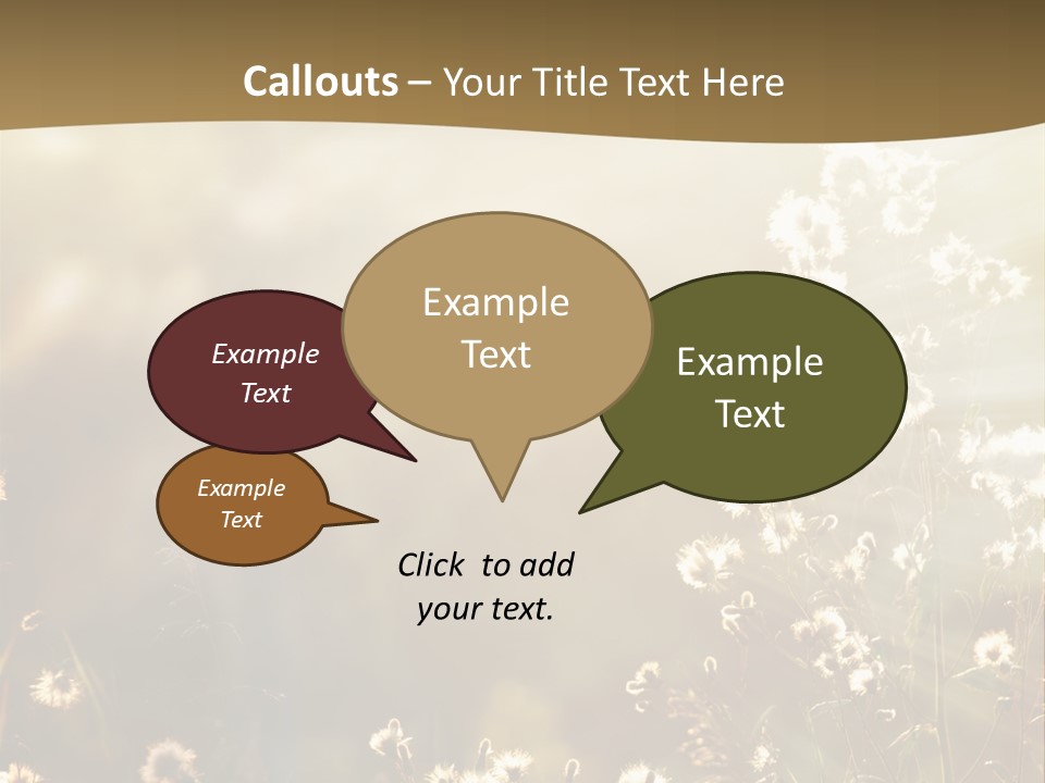 Road Lawn Landscape PowerPoint Template