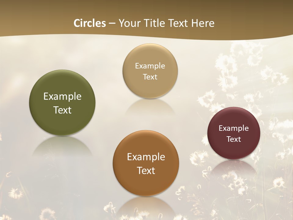 Road Lawn Landscape PowerPoint Template