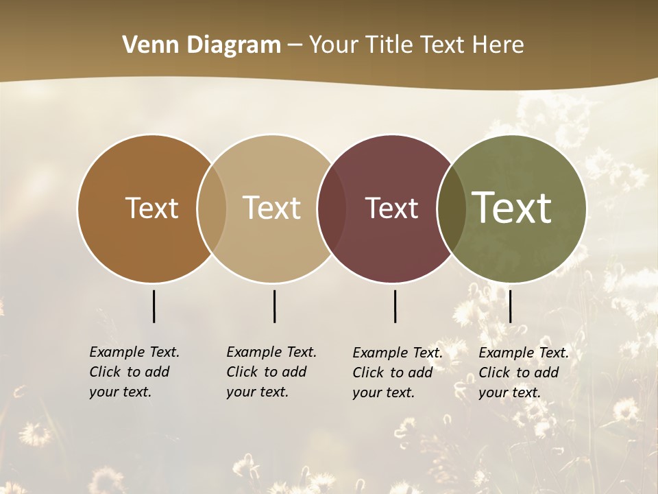 Road Lawn Landscape PowerPoint Template