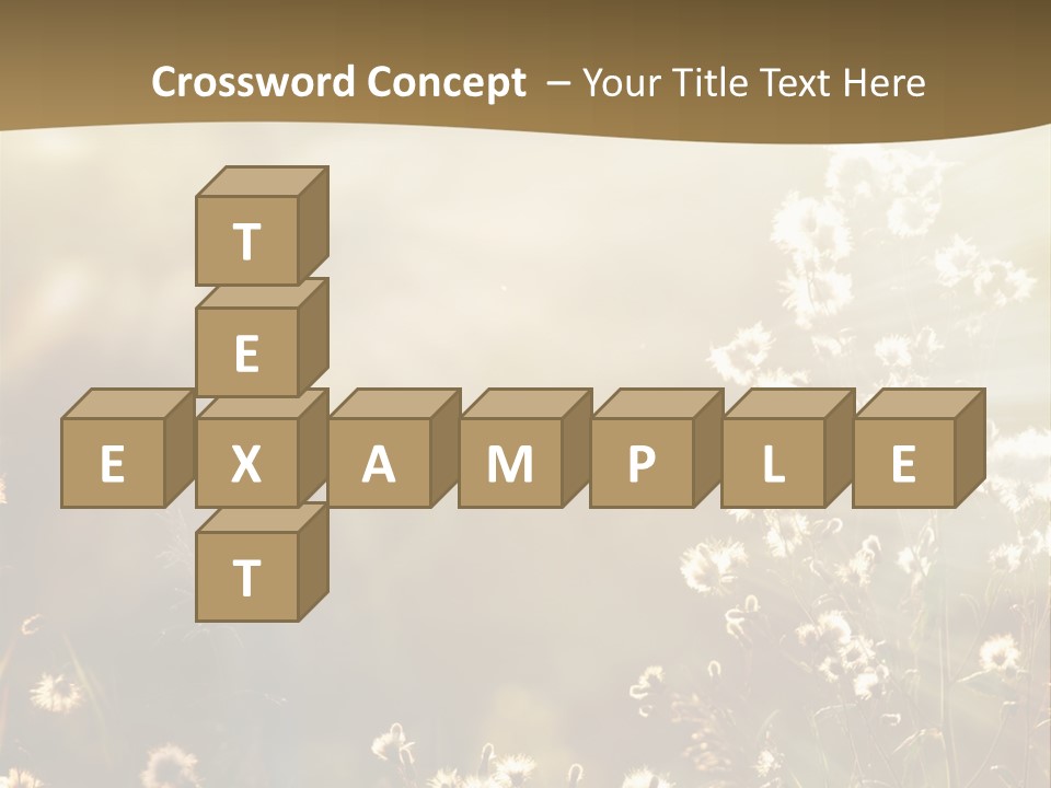 Road Lawn Landscape PowerPoint Template