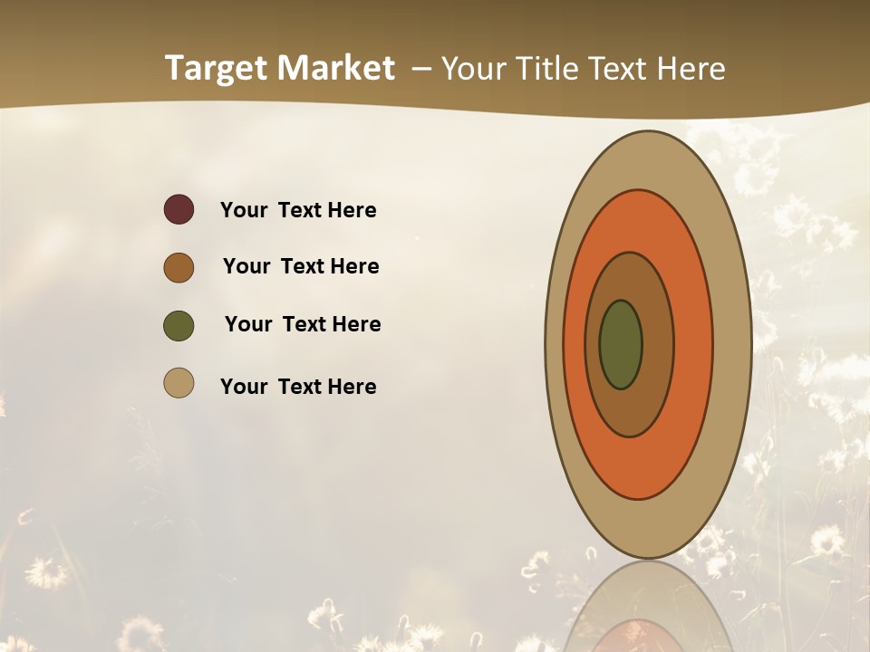 Road Lawn Landscape PowerPoint Template