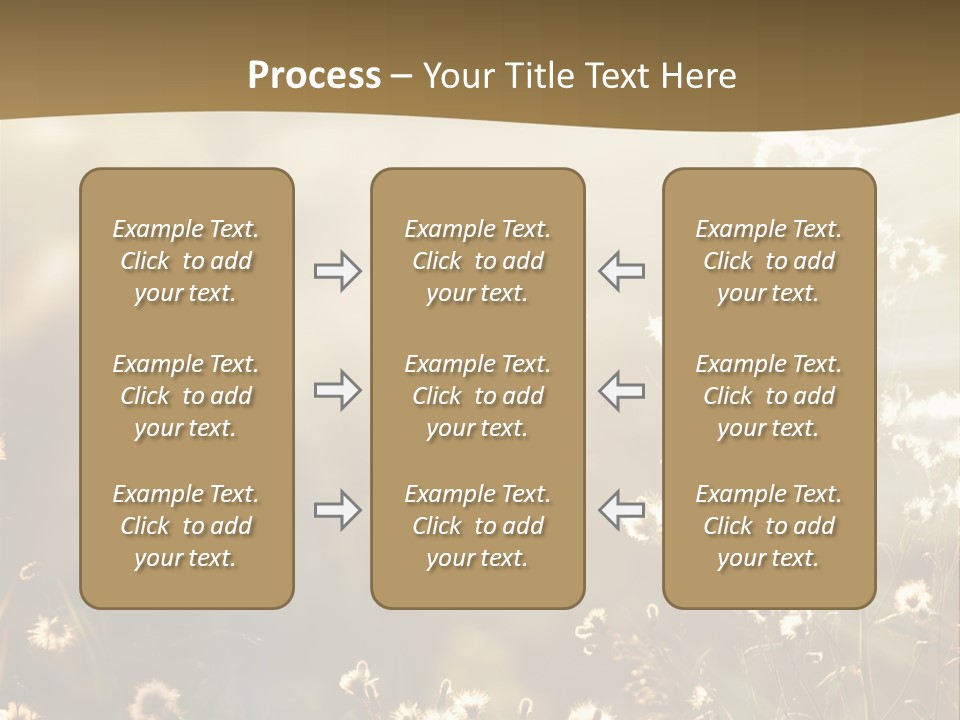 Road Lawn Landscape PowerPoint Template