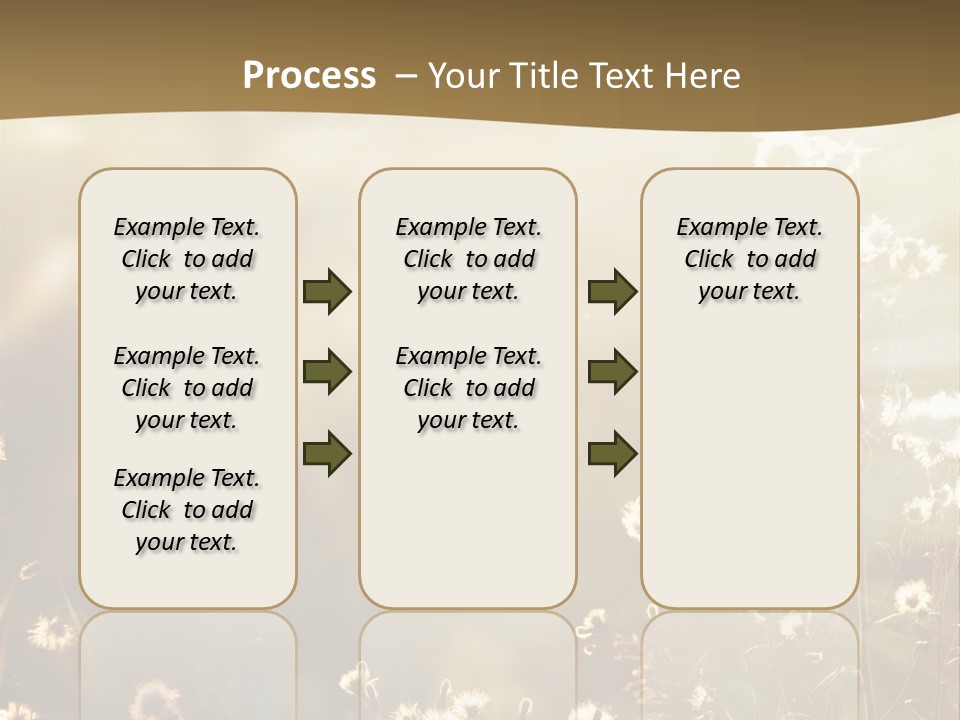 Road Lawn Landscape PowerPoint Template