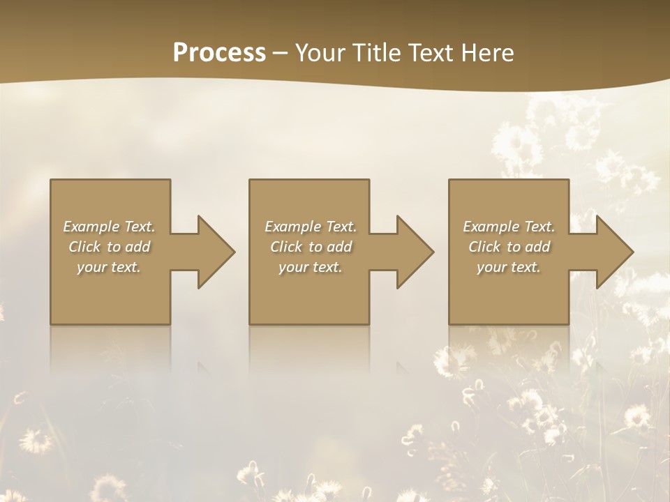 Road Lawn Landscape PowerPoint Template