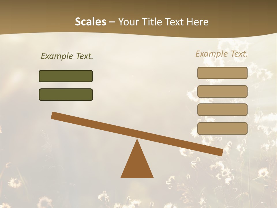 Road Lawn Landscape PowerPoint Template