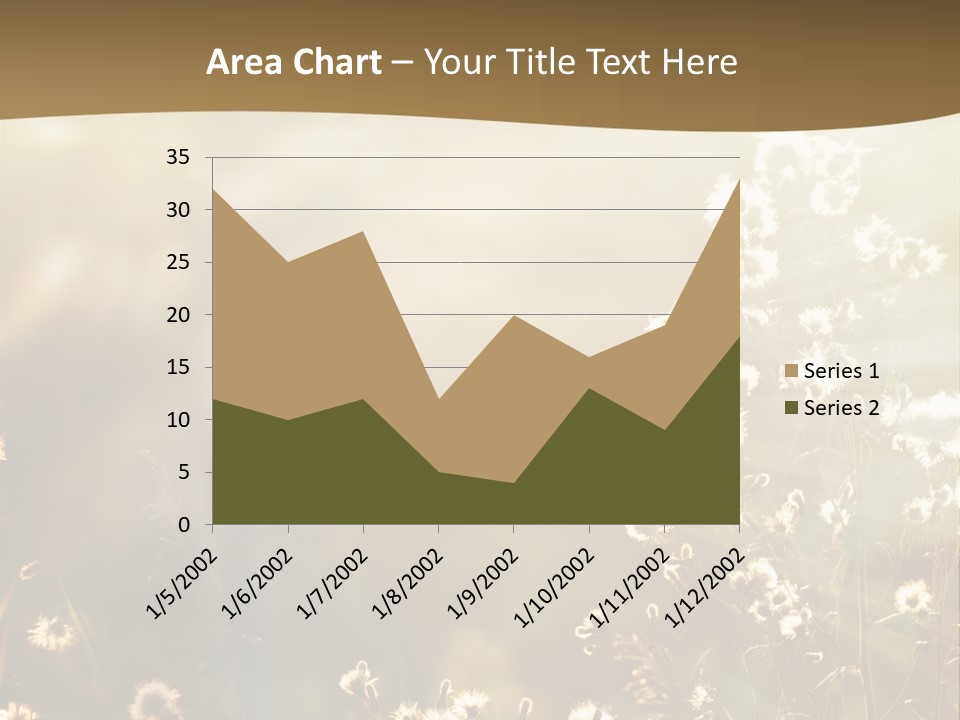 Road Lawn Landscape PowerPoint Template