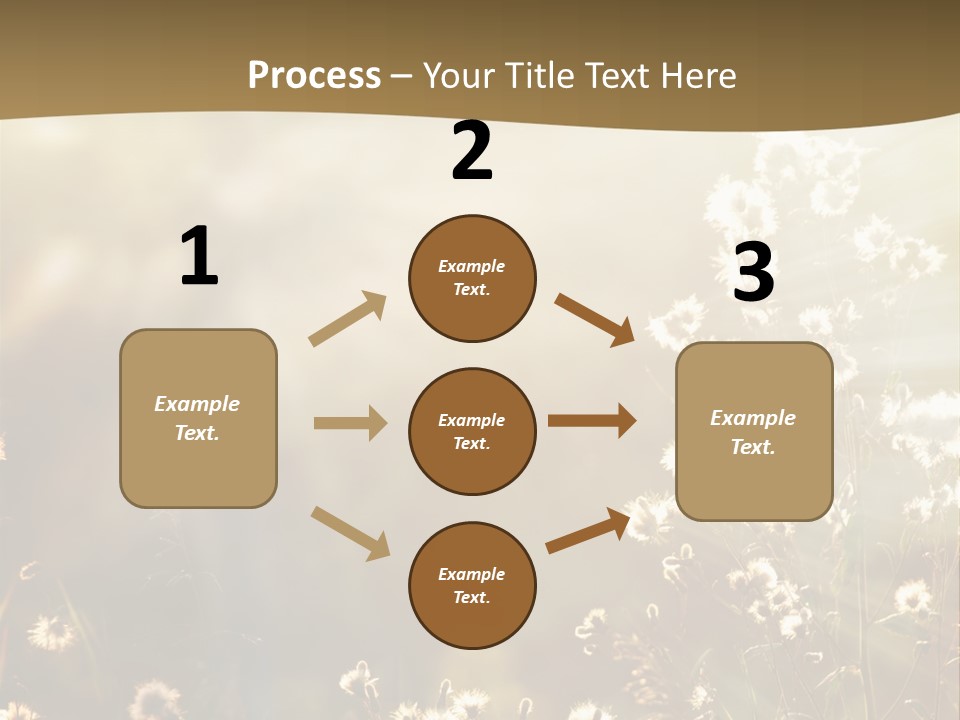 Road Lawn Landscape PowerPoint Template