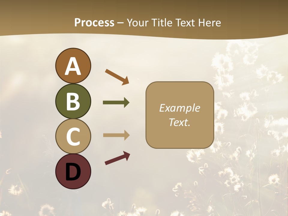 Road Lawn Landscape PowerPoint Template