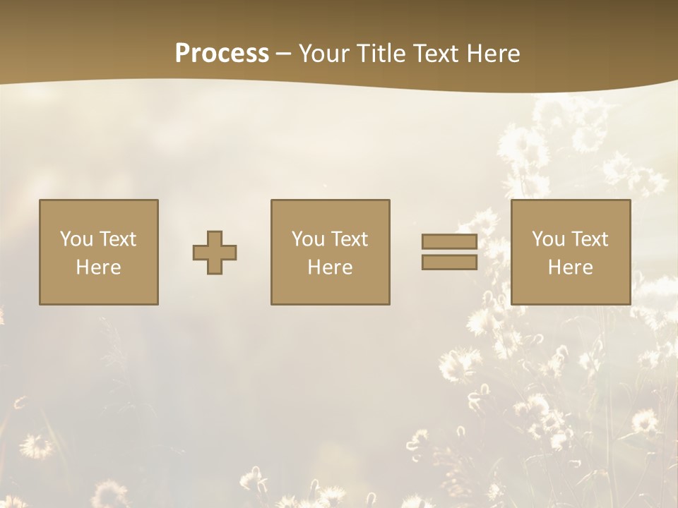 Road Lawn Landscape PowerPoint Template